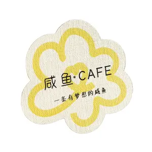 Logotipo personalizado pegatina diseño personalizado textura papel pegatina