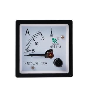 แอมมิเตอร์แบบเข็ม Tengen 99T1-A 75/5A AC 48x48 มม. แบบอนาล็อก สำหรับติดตั้งบนแผงควบคุม เฟสเดียว - Product Image 4