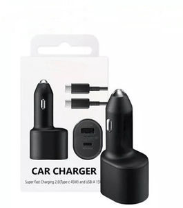 Carga súper rápida 2,0 <span class=keywords><strong>cargador</strong></span> de coche de doble puerto tipo C cable 45W PD USB C <span class=keywords><strong>cargador</strong></span> de coche para <span class=keywords><strong>Samsung</strong></span> S23 Ultra S22 <span class=keywords><strong>S21</strong></span> <span class=keywords><strong>FE</strong></span> - Product Image 1