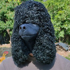 Máscara <span class=keywords><strong>de</strong></span> Látex <span class=keywords><strong>de</strong></span> <span class=keywords><strong>Perro</strong></span> Poodle <span class=keywords><strong>de</strong></span> Lujo para la Cabeza, Disfraz <span class=keywords><strong>de</strong></span> Animal Divertido y Ecológico para Halloween, Carnaval, Cosplay, Mascotas y Adultos - Product Image 4