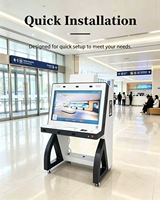 Terminal de autoservicio sin barreras ADA de 21.5 pulgadas con acceso para sillas de ruedas, pantalla táctil, teclado Braille y guía por voz OEM ODM
