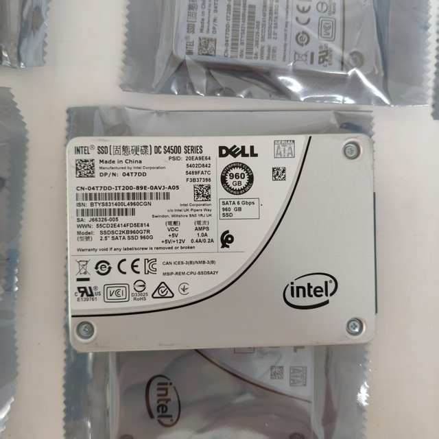 Original Used S4500 960G SSD SSDSC2KB960G7R 2.5-inch SATA Enterprise-Class Hard Disk