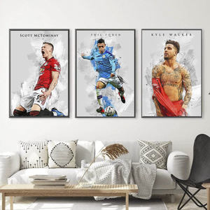 Cuadros de pared de fútbol de Messi y Bastian <span class=keywords><strong>Schweinsteiger</strong></span> para decoración del hogar - Product Image 3