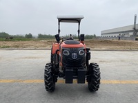 Mini tracteur compact 50hp 4WD pour verger de jardin de serre agricole avec moteur central et composants d'engrenage