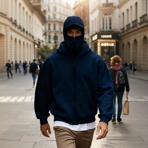 Caldo-vendita autunno inverno doppia <span class=keywords><strong>felpa</strong></span> <span class=keywords><strong>con</strong></span> <span class=keywords><strong>cappuccio</strong></span> per <span class=keywords><strong>uomo</strong></span> <span class=keywords><strong>e</strong></span> donna giacca <span class=keywords><strong>con</strong></span> <span class=keywords><strong>cerniera</strong></span> <span class=keywords><strong>con</strong></span> Design foderato per le stagioni autunnali primaverili - Product Image 1