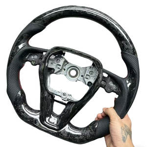 Accesorios Personalizados para Automóviles, <span class=keywords><strong>Volante</strong></span> de Fibra de Carbono con LED para RAV4, Camry 8th, Corolla Hatchback, Cross, Avalon, Venza, Crown - Product Image 1