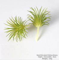 Huaien Mini artificielle verte plante succulente bonsaï en plastique pour bricolage décoration de la maison ornement décoration de bureau ornement