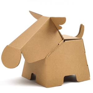 Jeune arbre coloriage monocouche E <span class=keywords><strong>carton</strong></span> ondulé assemblé château dinosaure réservoir Puzzle 5 7 ans bricolage modèle 3D Jigsaw jouet - Product Image 6