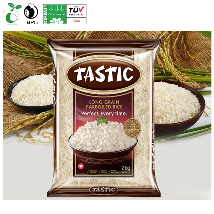 निर्माता लाहौर फिलीपीन कंबोडिया जापानी प्लास्टिक 1kg 2kg 5kg 10kg थोक खरीद चावल पाउच पैकिंग बैग बिक्री के लिए