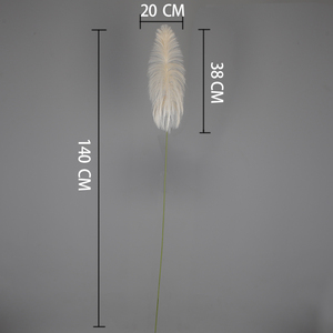 <span class=keywords><strong>Plante</strong></span> de roseau en soie artificielle réaliste de 140 cm de long, couleur jaune clair, <span class=keywords><strong>sans</strong></span> pot, pour la décoration intérieure - Product Image 4