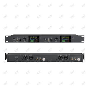 AC-330 Système IEM sans fil professionnel à double canal, isolation phonique, portée de 50 mètres, commutation stéréo/canal unique pour chanteur/scène - Product Image 5