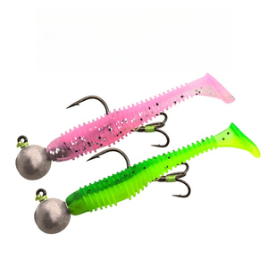 Señuelo de pesca biomimético de cola en T de largo alcance para lubina de Weihai, cebo artificial suave para pesca en todo tipo de aguas - Product Image 1