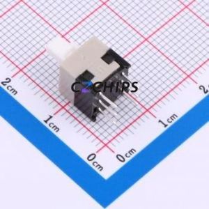 HX 8.5-8.5 ZS Push Button Switch DIP Switch Double Pole Double Throw Self-Locking Rectangle Plunger Through Hole - Product Image 2