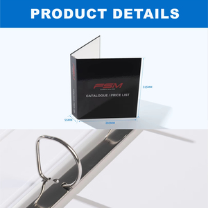 Biểu tượng tùy chỉnh Durable 3-Ring chất kết dính thư mục nhựa trình bày tập tin thư mục với túi và Hội Đồng Quản trị mô hình cuốn sách Loại sản phẩm - Product Image 2