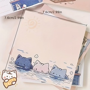 Kertas Catatan Tempel Kartun Lucu Seperti Buku Jurnal yang Menarik, Bahan Alat Tulis Kantor - Product Image 2