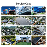 Tuiles solaires BIPV CdTe rouges à double vitrage 22,80W haute efficacité 600x400mm cellules 580x900mm panneaux boîtier de jonction IP68 25 ans