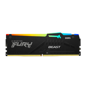 Memoria RAM Kingston <span class=keywords><strong>FURY</strong></span> <span class=keywords><strong>Beast</strong></span> de 32 GB <span class=keywords><strong>DDR5</strong></span> a 6000 Mhz para Ordenador de Escritorio, Serie <span class=keywords><strong>Beast</strong></span> con Barra de Luz RGB, RAM para PC - Product Image 1