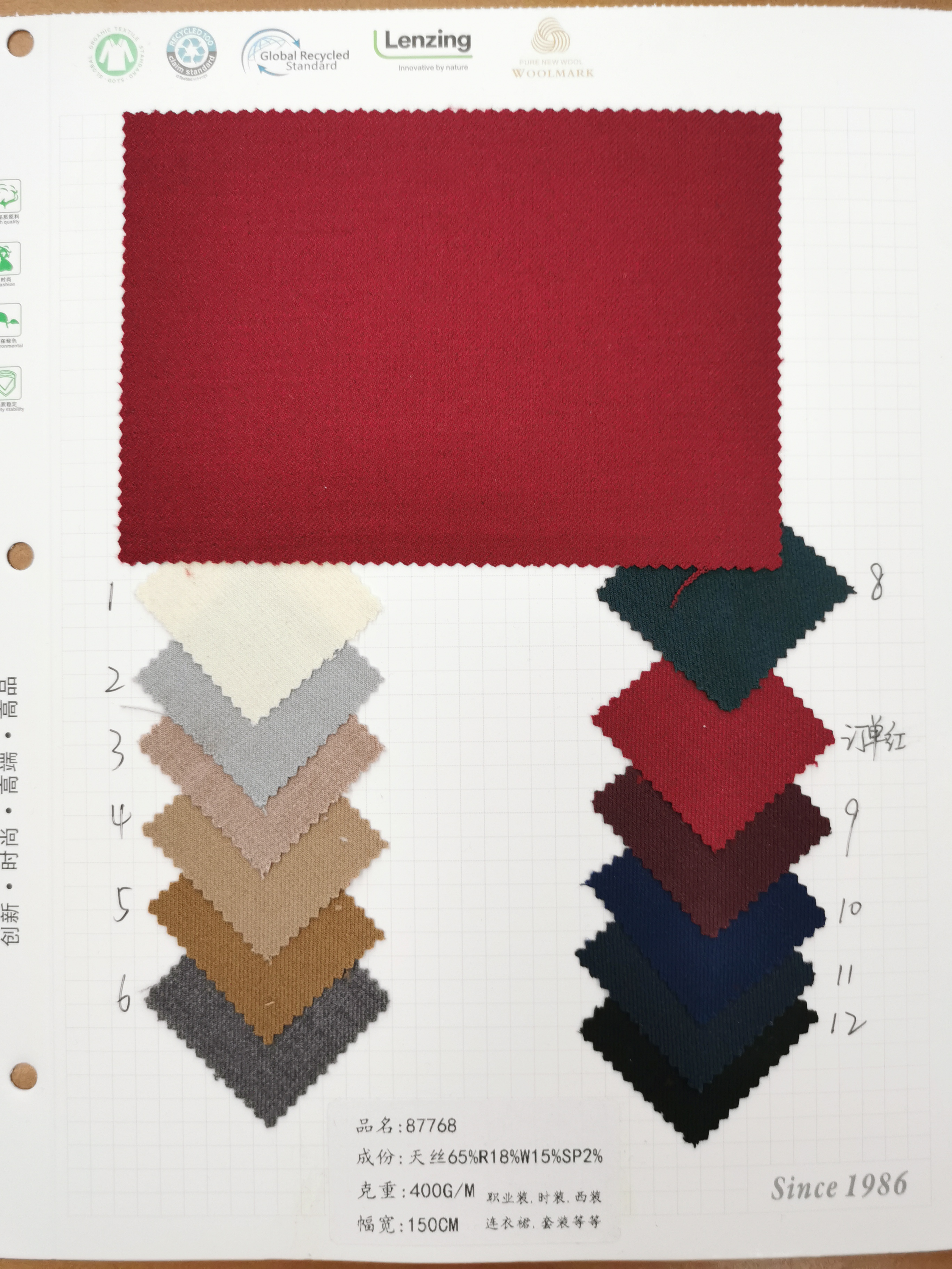 Color cards available in multiple colors4