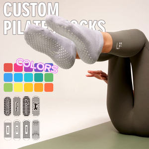 Calcetines Antideslizantes para Trampolín, Calcetines de Agarre para Trampolín, Calcetines para Pilates y Gimnasio para Mujer, Envío Directo al por Mayor de Bilu - Product Image 1