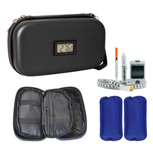 Sac à stylo refroidisseur d'insuline portable personnalisé EVA étui de voyage approuvé par le TSA avec affichage de la température pour médicaments glacière pour diabétique - Product Image 1