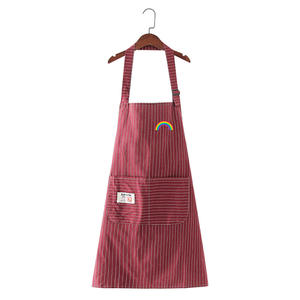 Tablier rayé AoboWei Arc-en-ciel Ananas Cactus pour la cuisine, usage quotidien, vêtement de travail pour adulte, protection anti-salissures - Product Image 4