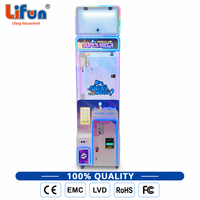 LIFUN Machine à griffes Super Mega Mini de 18 pouces, jeu d'arcade à monnayeur pour attraper des prix, avec lecteur de billets et lecteur de cartes, pour centre commercial