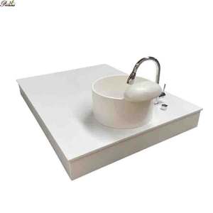 مسمار معدات سبا المهنية الأبيض كرسي باديكير قاعدة مع وعاء زجاجي ملون - Product Image 4