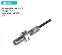Autonics NPN NC IP67 Sensor Proximity induktif Sensor Probe Flush multifungsi 8mm Sensor Sensor jarak diproduksi Autonics