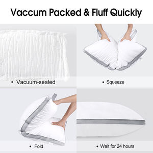 Taie <span class=keywords><strong>d</strong></span>'<span class=keywords><strong>oreiller</strong></span> en duvet <span class=keywords><strong>d</strong></span>'<span class=keywords><strong>oie</strong></span> naturel, taie <span class=keywords><strong>d</strong></span>'<span class=keywords><strong>oreiller</strong></span> blanche, en tissu de coton égyptien 100% - Product Image 3