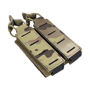 SINAIRSOFT Pochettes tactiques durables et respirantes pour magazines, en nylon 500D, design découpé au laser 9 mm, équipement de défense personnelle, élastique latéral - Product Image 1