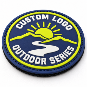 Parche de silicona suave de PVC con logotipo personalizado en relieve, certificado de fábrica, con gancho y bucle. - Product Image 4