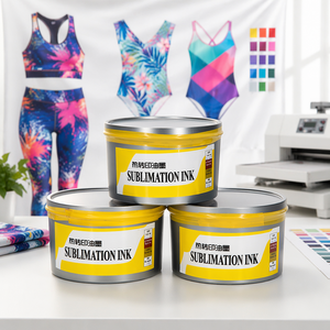 Encre de sublimation personnalisée OEM pour maillots de bain, vêtements de sport, tapis de souris, tasses, textiles en polyester, impression offset, encre de transfert - Product Image 1