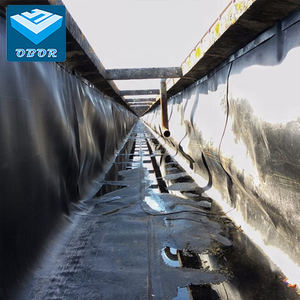 500 микрон HDPE, противофильтрационная облицовка водоёма для рыбного хозяйства, hdpe-геомембрана Сделано в Китае для рыбы креветки пруд в Доминика - Product Image 3