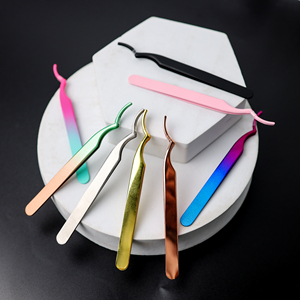 Herramienta Aplicadora de Pestañas de Acero Inoxidable con Punta Suave, Empaque Personalizado, Pinzas para Extensión de Pestañas - Product Image 6