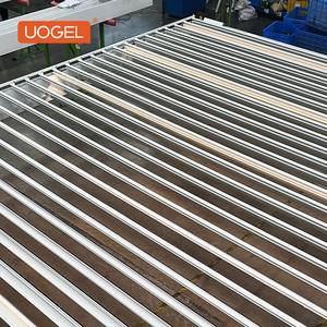 Système bioclimatique imperméable et résistant à la pourriture, pergolas motorisées en alliage d'aluminium, kit de toit à lames, protection solaire, jardinage écologique - Product Image 3