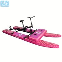 Vélo aquatique gonflable à pontons plats, 1 place, cadre en aluminium avec coussin d'air avant, rapide pour la plage, rangement facile, de Chine Lumark