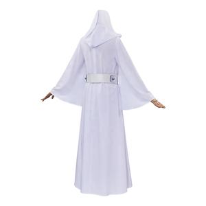 Disfraz de Princesa Leia para Mujer, Vestido Largo Blanco, Disfraz de Halloween para Representaciones de Personajes de Películas y <span class=keywords><strong>Anime</strong></span> - Product Image 4