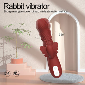 G-Spot Coelho Waterproof Vibrador Wand 360 ° Rotação das mulheres 10 + 4 Swing Vibração Adulto Estimulador do Clitóris Sex Toy - Product Image 3