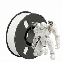 Filament d'imprimante 3D PLA blanc 1,75 mm, filament en plastique PLA haute précision pour impression 3D FDM