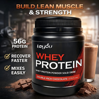 Poudre hyperprotéinée pour adultes sous marque privée - Formule personnalisée OEM, complément nutritionnel sportif, bienfaits pour la croissance musculaire, faible teneur en sucre