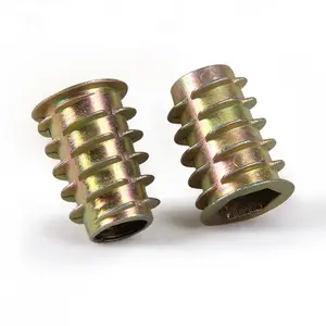 Carbon Steel Hex Drive Wood Insert Nut