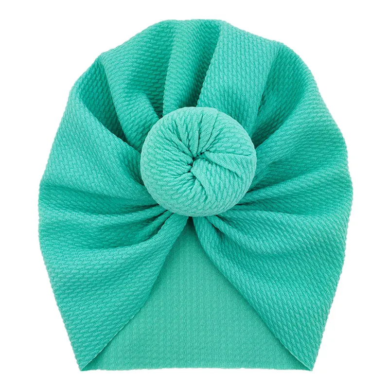 New baby turban hat hair accessories cotton top knot beanie hat newborn turban baby girl child headband
