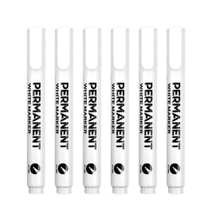 Pennarello bianco 12 pz pennarello indelebile bianco <span class=keywords><strong>per</strong></span> ruote in legno ceramica vetro metallo - Product Image 1