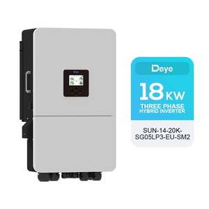 สำหรับแผงโซลาร์เซลล์ไฮบริด SUN-18K-SG05LP3-EU-SM2 ขนาด 18 กิโลวัตต์ แบบสามเฟส แรงดันขาออก 220 โวลต์ แรงดันขาเข้า 230 โวลต์ ประสิทธิภาพ 18% สำหรับระบบกริด SUN-18K-SG05LP3-EU-SM2 D - Product Image 1