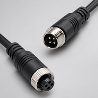 Cable de Extensión GX12 GX16 de 4 Pines Hembra a Hembra IP65 para Cámara, Monitor, Audio y Video