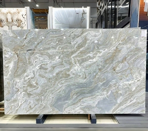 SW STONE Moderne Avalanche Marbre Brésilien Blanc Quartzite Pierre Dalle <span class=keywords><strong>Comptoirs</strong></span> Tables À Manger Planchers Mur Poli Villa - Product Image 1