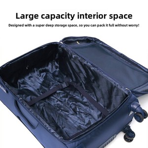 Custom Logo OEM Nylon <strong>Soft</strong> <strong>Luggage</strong> Set TSA Lock Expandable Spinner Wheel Travel Suitcase 20/24/28 Inch Business Trip Baggage - Product Image 3