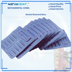 Fraise diamantée dentaire Natusdent BR-40EF, diamètre de la tête 1,6 mm, tige de 3/32 po pour la dentisterie - Product Image 4