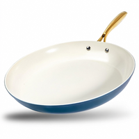 Poêle à frire antiadhésive blanche avec revêtement céramique, non toxique et saine, compatible avec les plaques de cuisson – Disponible en OEM