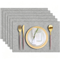 Napperons en Lin Naturel Isolants Simples Lavables en Lin et Polyester pour Table à Manger, Mariages, Fêtes, Décoration Maison et Cuisine